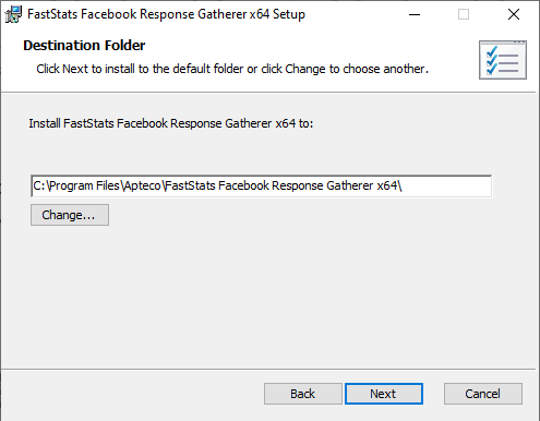 Facebook Response Gatherer installation directory Facebook Response Gatherer installation directory