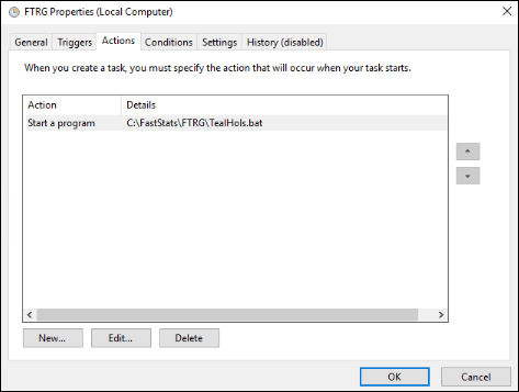 FTRG Task Scheduler—local computer FTRG Task Scheduler—local computer