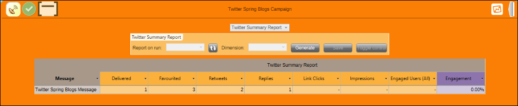 Twitter campaign responses in PeopleStage Twitter campaign responses in PeopleStage