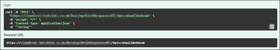 Request URL Request URL in Swagger