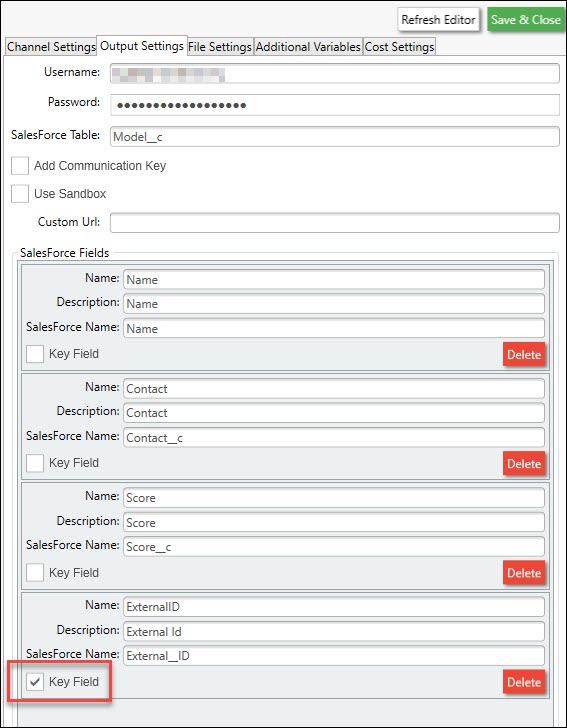 Salesforce channel Salesforce channel