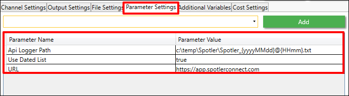 Parameters Parameters