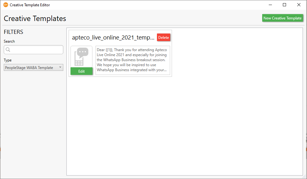 Creative Template Editor Creative Template Editor