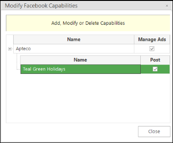 Post capability