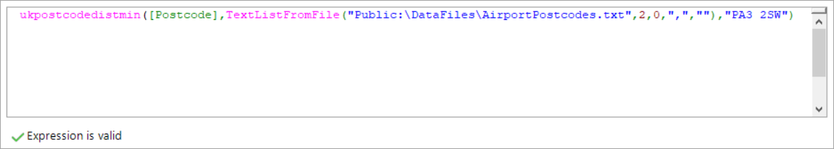 Expression mixing list parameters with a single value for Glasgow
