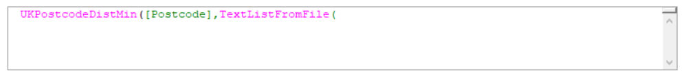 TextListFromFile in the Expression builder
