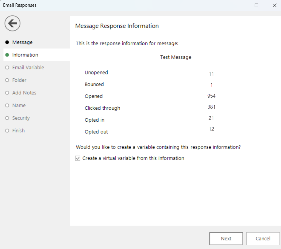 The latest responses from the email broadcaster