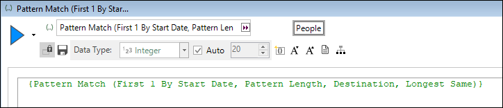 Name step showing an auto-generated expression name