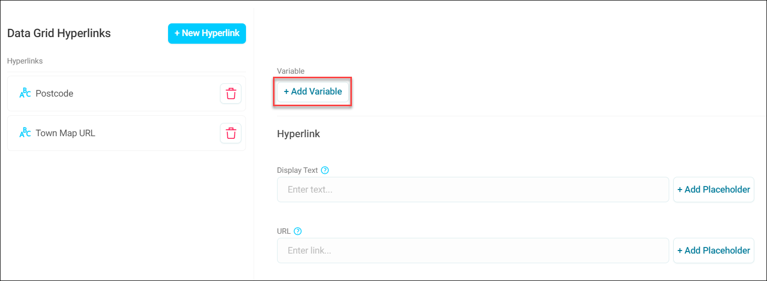 Add variable