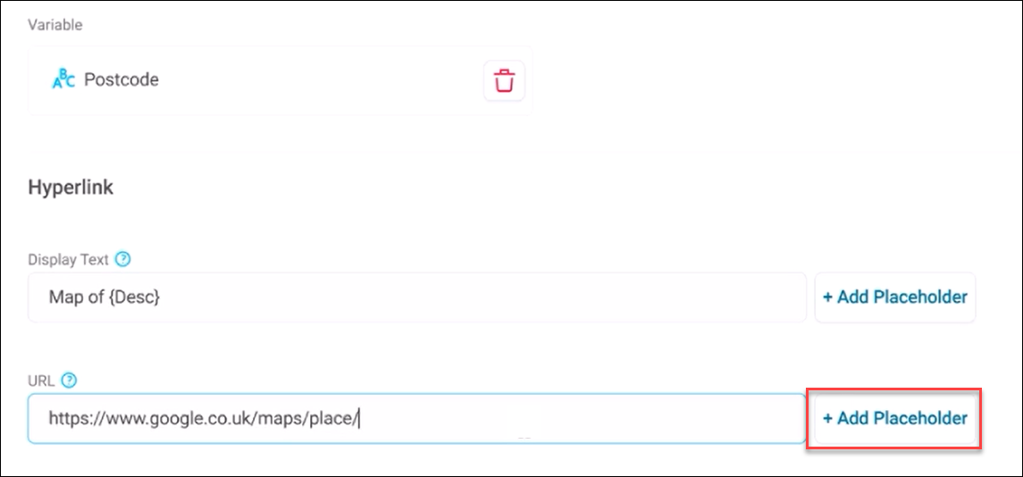 Placeholder URL