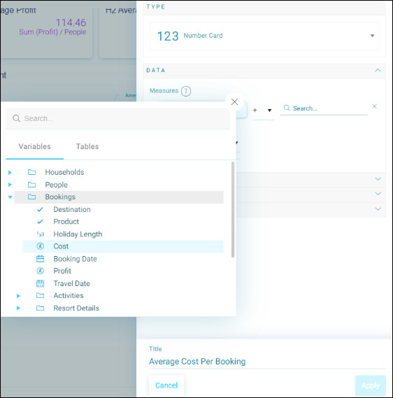 Selecting variables