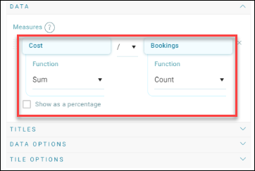 Show percentage