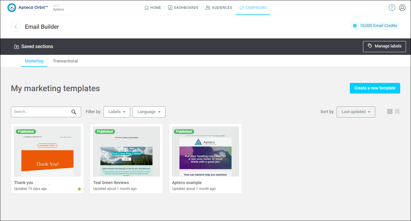 My Email Templates