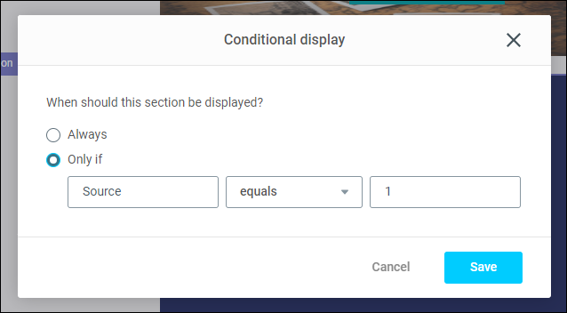 Conditional Display