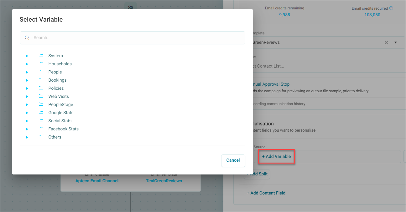 Select a Variable