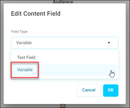 Variable Content Field