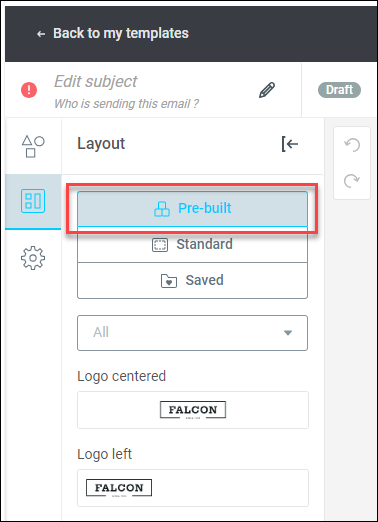 Pre-built Layouts