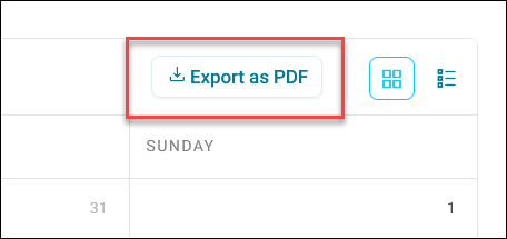 Export as PDF