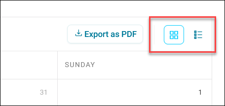 View toggle