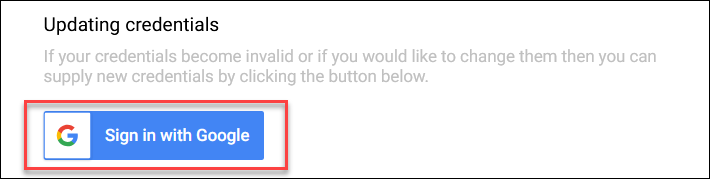 Sign in with Google