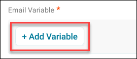 Email variable