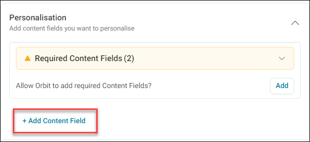 Add Content Fields