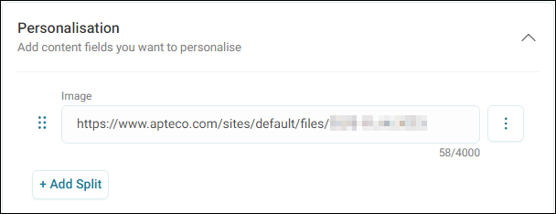 Image URL in Content Field