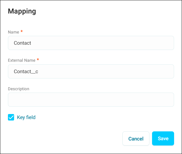 Field mapping details