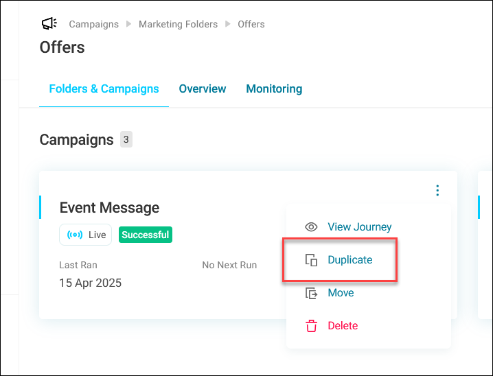 Duplicate a Campaign