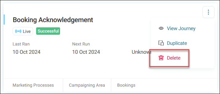 Deleting a Campaign