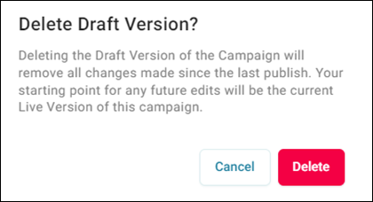 Delete draft version