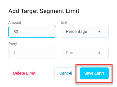 Save limit