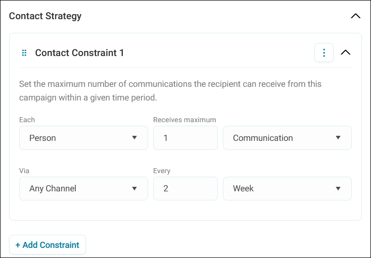 Contact Strategy