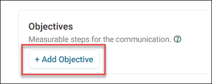 Add Objective