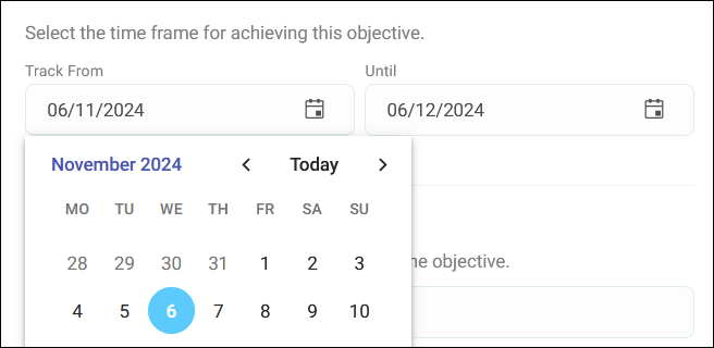 Target timeframe