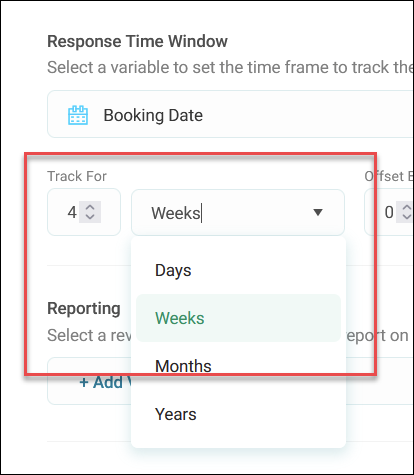 Time window duration