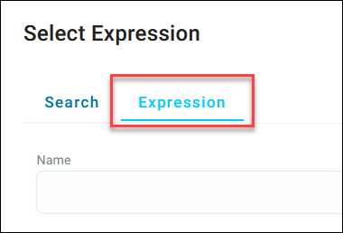 Expression tab