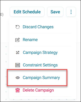 Campaign summary