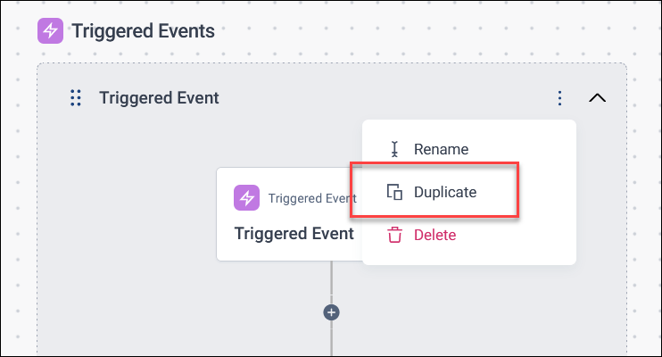 Duplicate triggered event