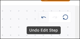 Undo tooltip Tooltip on the undo button reading "Undo Edit Step"