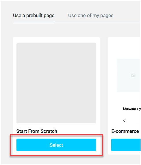 Select a template