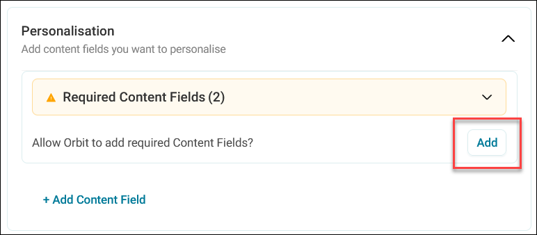 Add content field