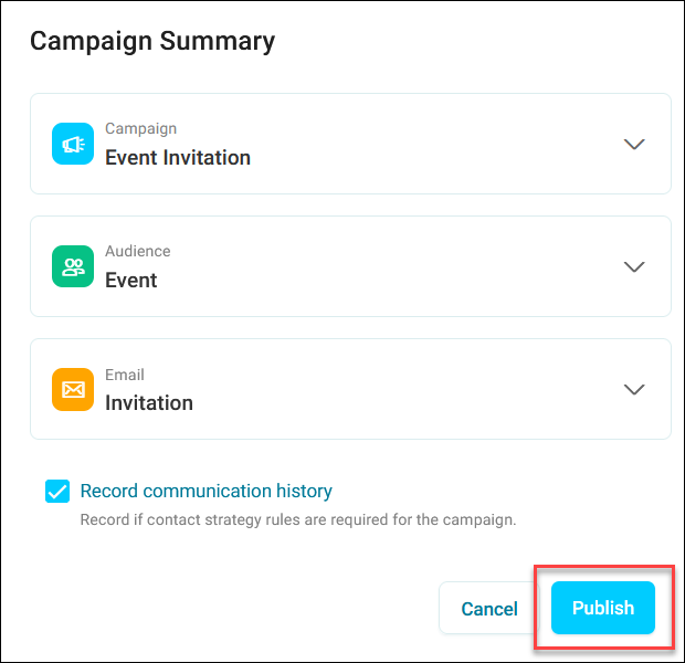 Campaign summary