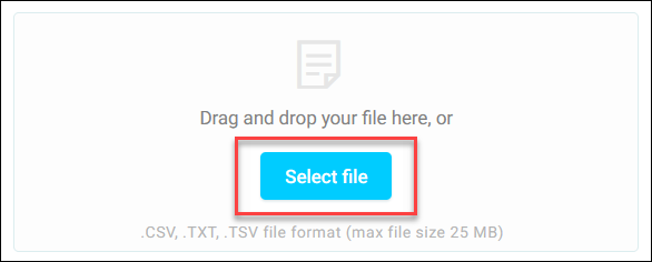 Select file