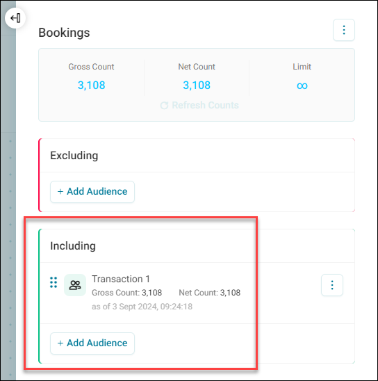 Bookings Audience