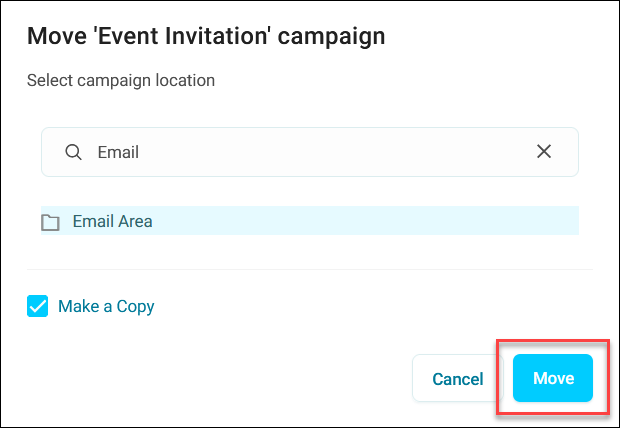 Confirm move