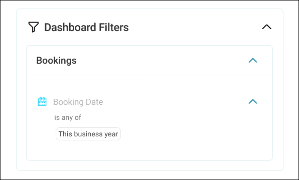 Dashboard filters