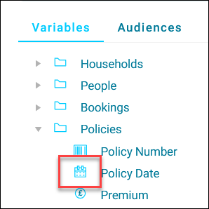 Policy variables