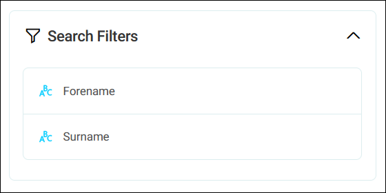 Search filter note