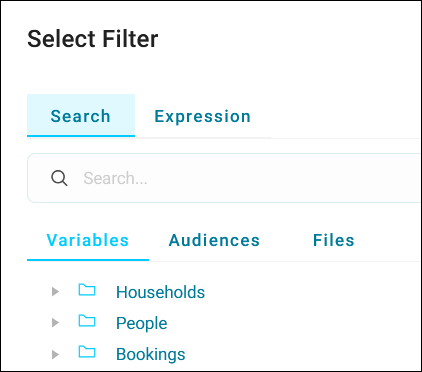 Search tab